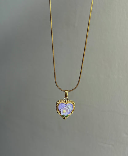 Violet Mist Pearl Necklace