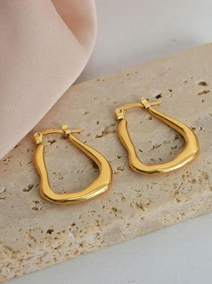 Golden Tide Hoop Earrings