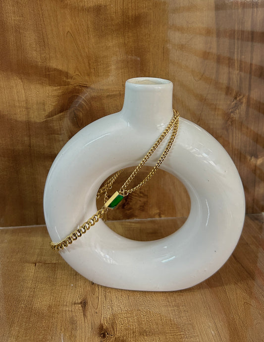 White Donut Vase - ( Medium)