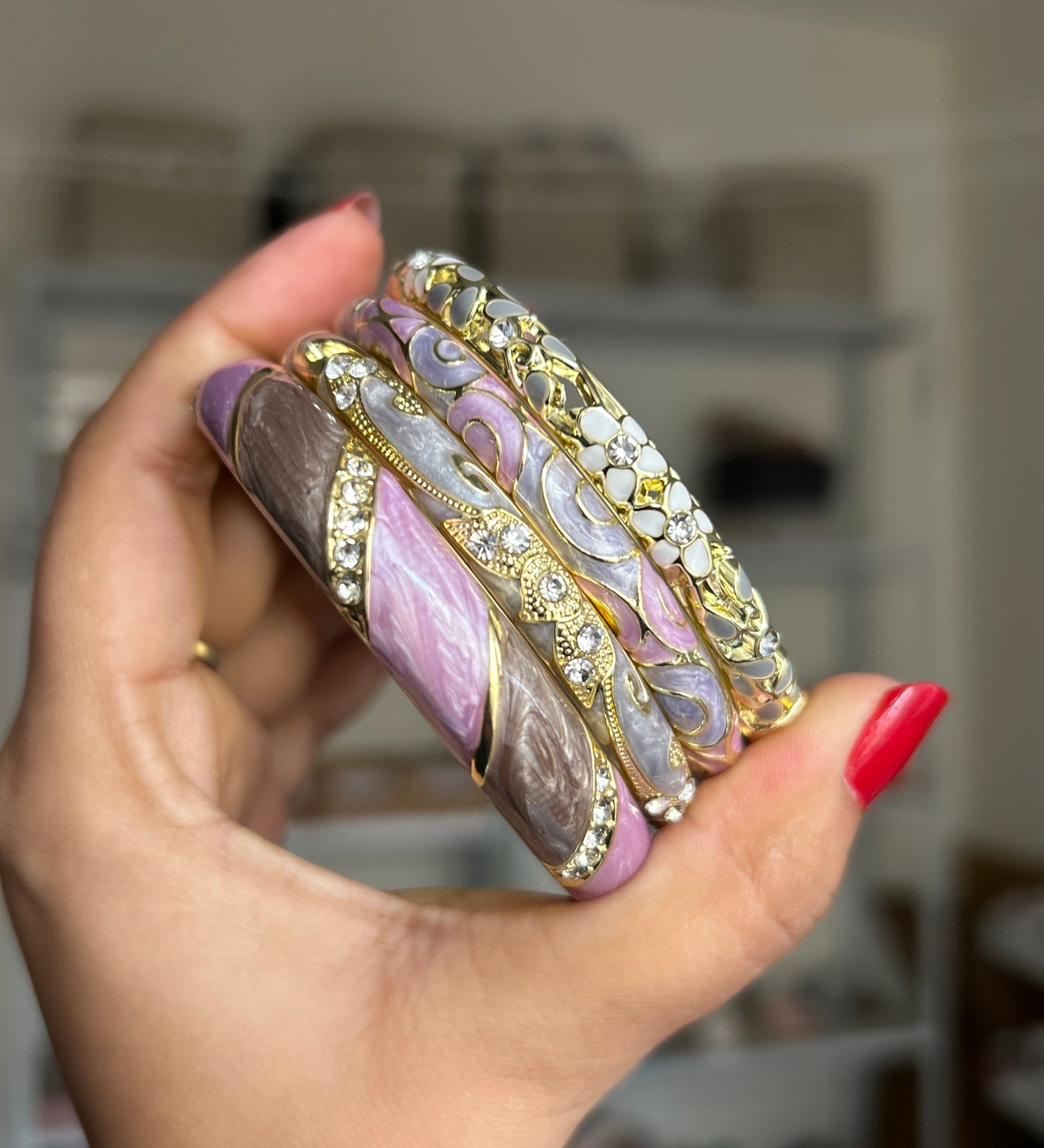 Rose Quartz Royale Stack (Set of 4)