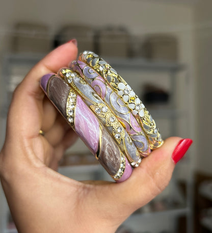 Rose Quartz Royale Stack (Set of 4)