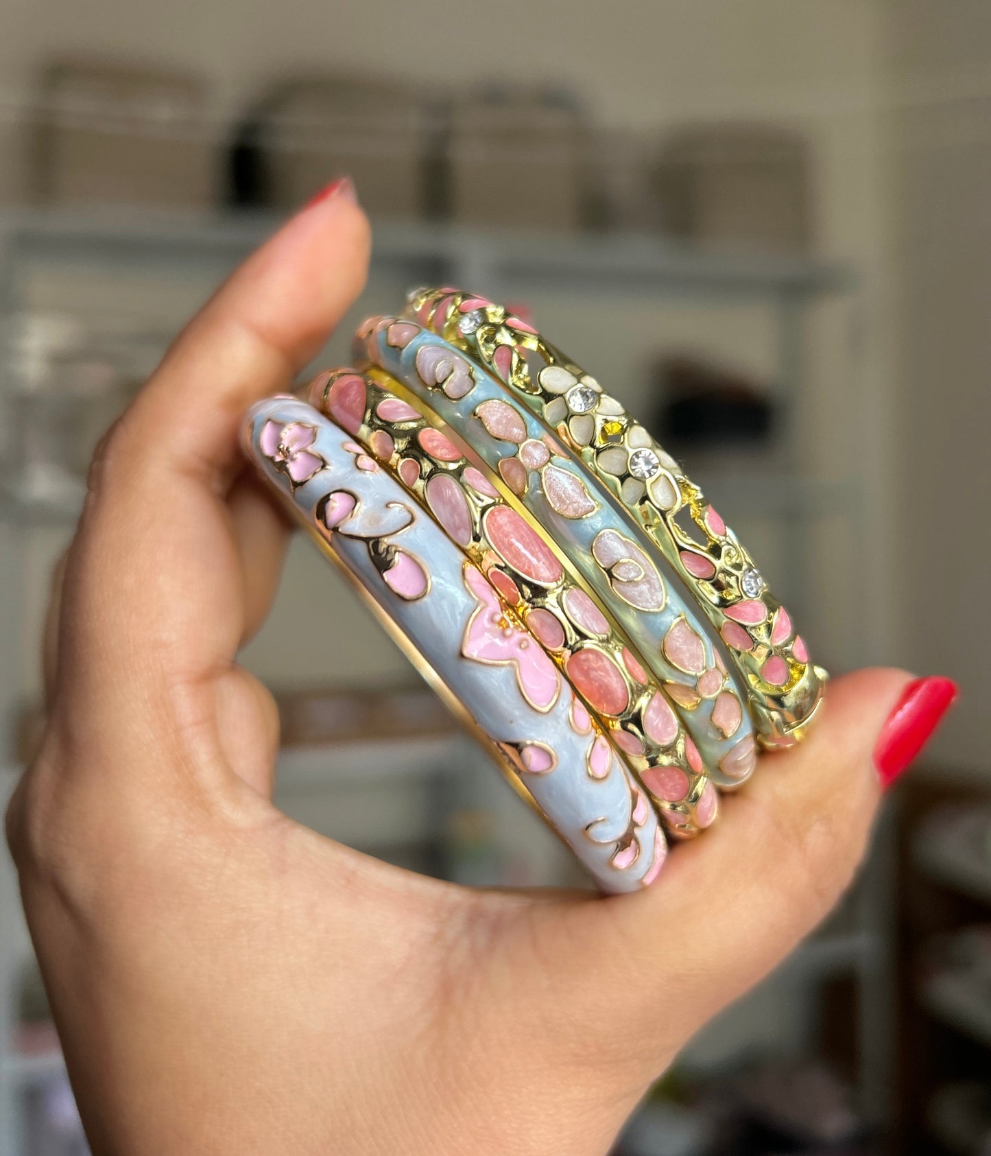 Pastel Petal Royale Stack (Set of 4)