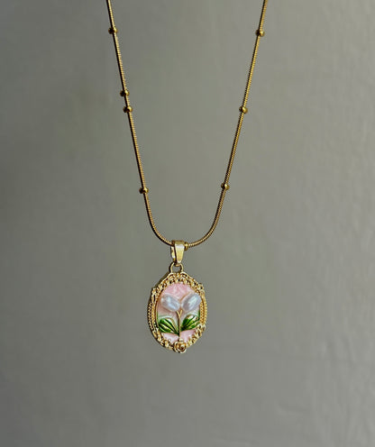 Pearl Petals Necklace