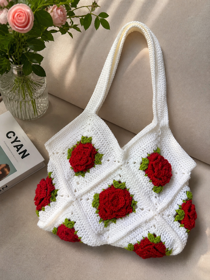 Rose Garden Crochet Bag