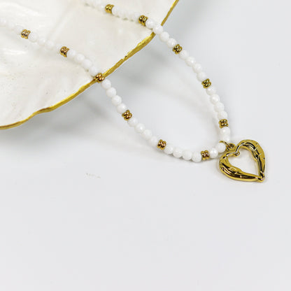 Marina Heart Necklace ( Gold Plated)