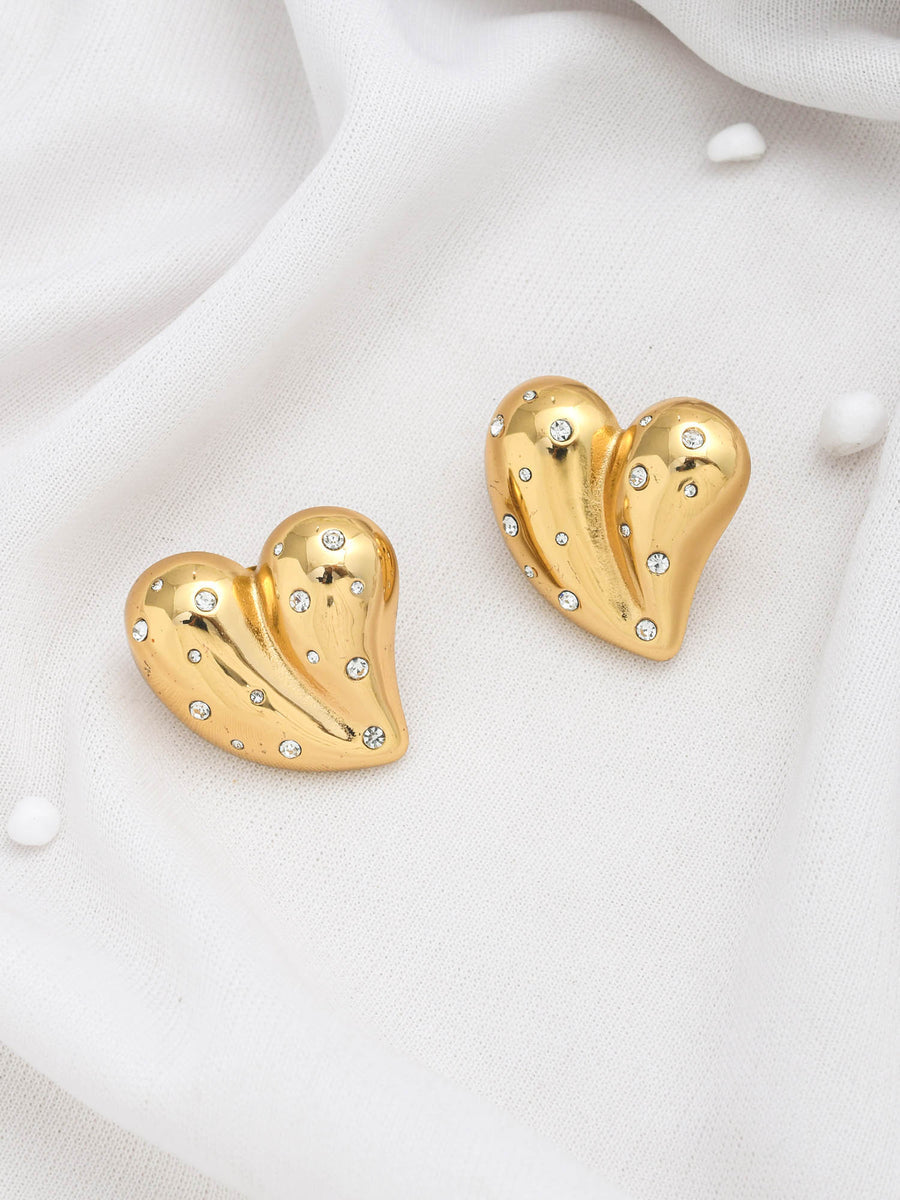 Priya - Jazzy Heart Studs