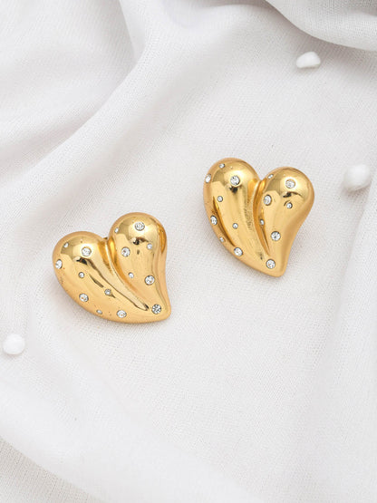 Priya - Jazzy Heart Studs