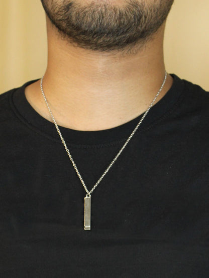 Men’s 3D Bar Pendant