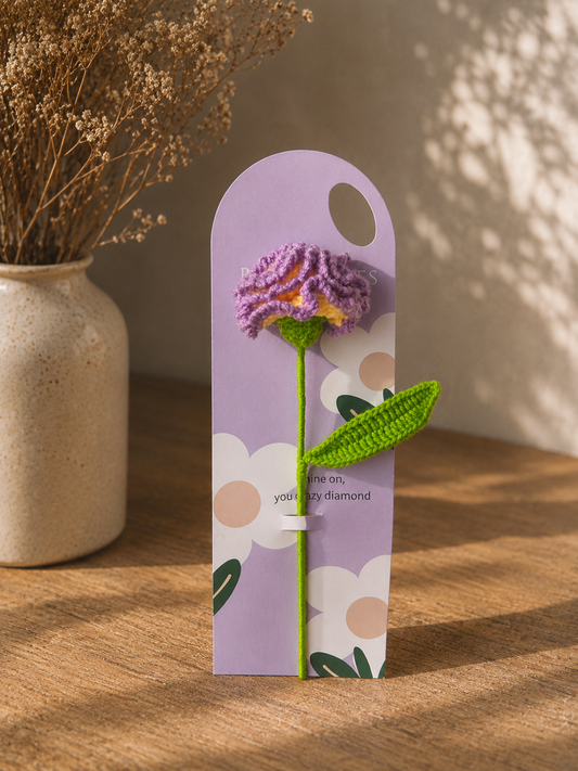 Dreamy Carnation - Crochet Flower Keepsake