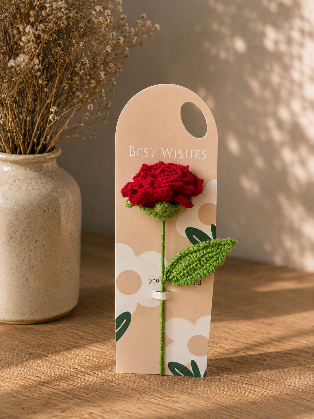 Forever Red Rose – Crochet Flower Keepsake