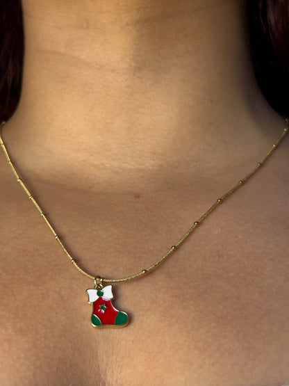 Santa's Stocking Necklace