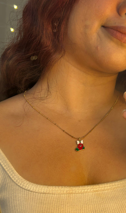 Santa's Stocking Necklace