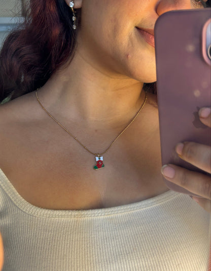 Santa's Stocking Necklace