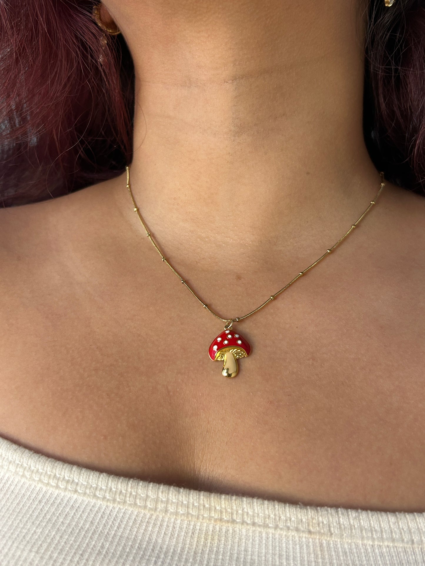 Merry Mushroom Necklace