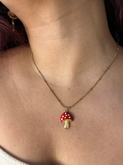 Merry Mushroom Necklace