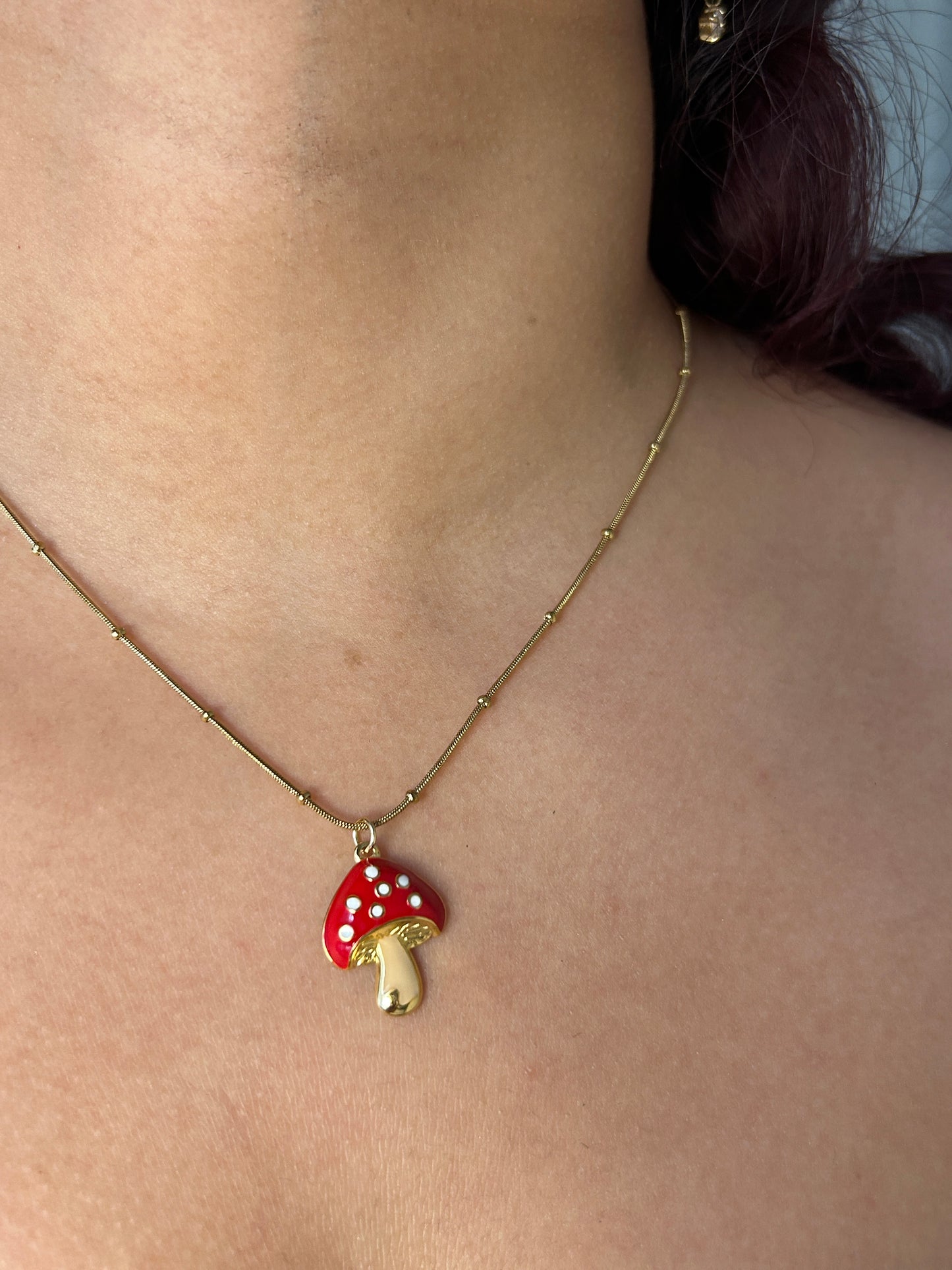Merry Mushroom Necklace
