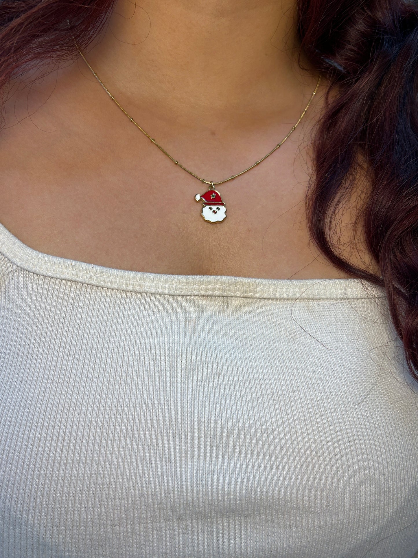 Jolly Santa Necklace