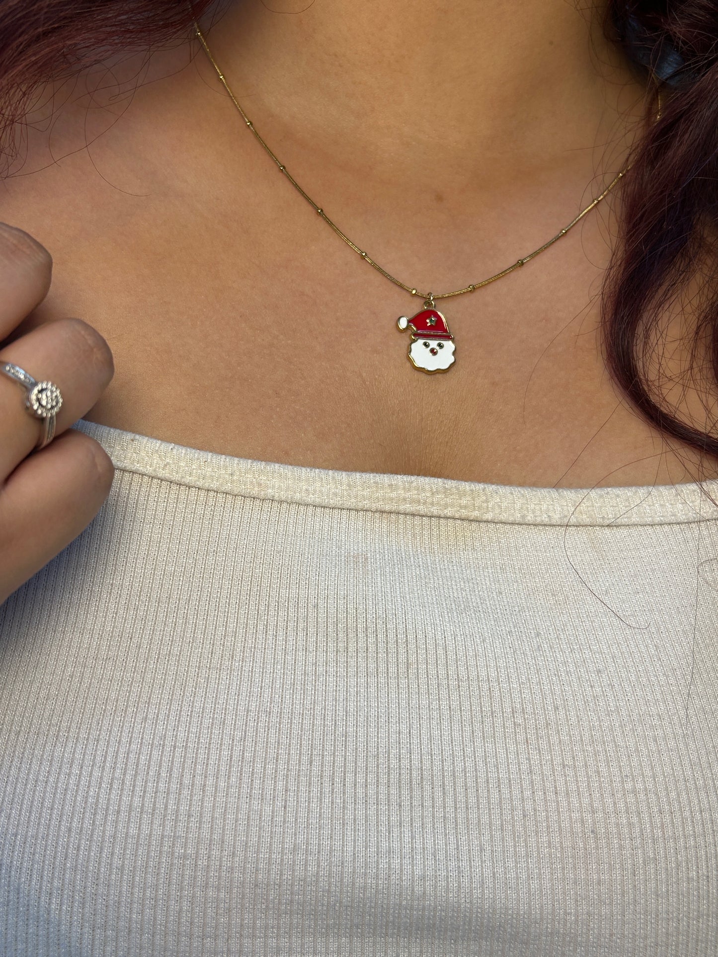Jolly Santa Necklace