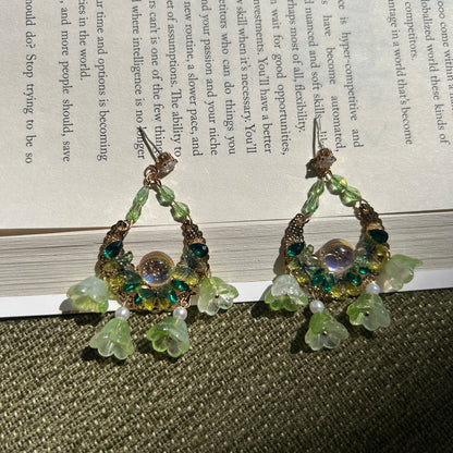 Fairy Core Green Earrings