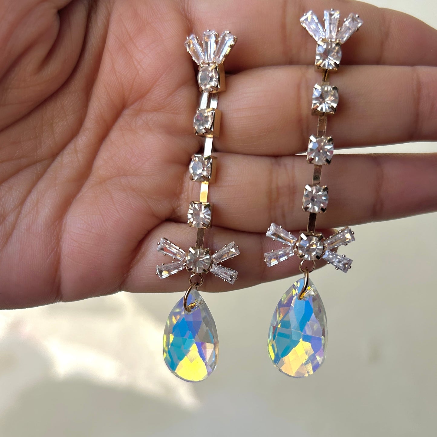 Crystal Cascade Drop Earrings