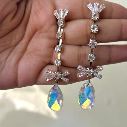 Crystal Cascade Drop Earrings