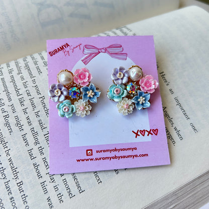 Pastel Floral Earrings