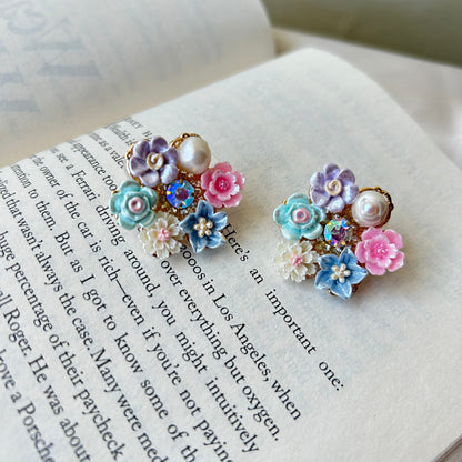 Pastel Floral Earrings