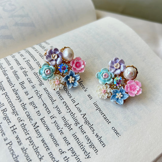 Pastel Floral Earrings