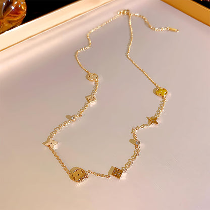 Leaf Clover Diamond Necklace
