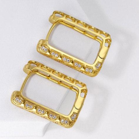 Aura Gold Plated Hoop Earrings