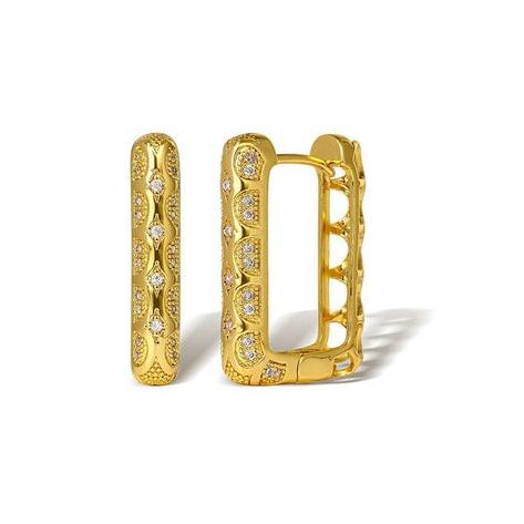 Aura Gold Plated Hoop Earrings