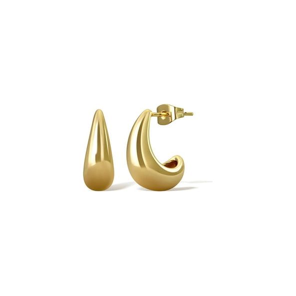 Tear Drop Earrings Gold Plated