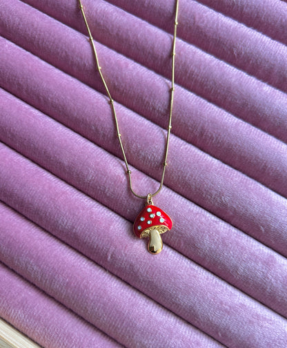 Merry Mushroom Necklace