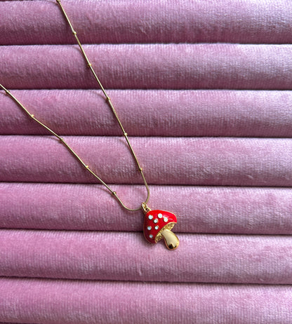 Merry Mushroom Necklace