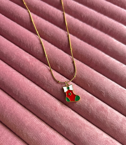 Santa's Stocking Necklace
