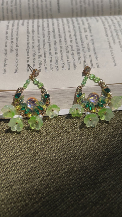 Fairy Core Green Earrings